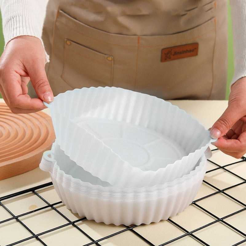 2 PC Reusable Silicone Air Fryer Tray/liner
