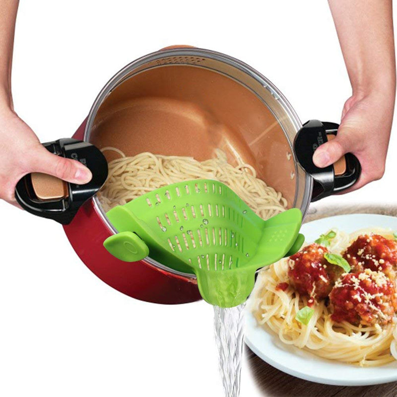 Silicone Clip-on Pot Pan Strainer