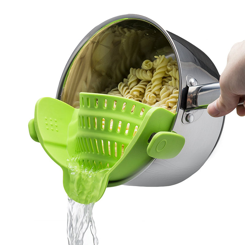 Silicone Clip-on Pot Pan Strainer